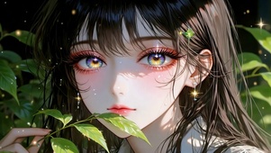 光影里的彩虹少女