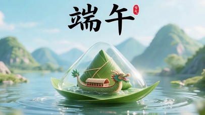 端午节山水龙舟