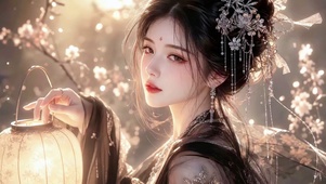 落花美人