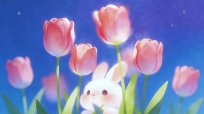 花间萌兔