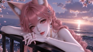 粉狐观海