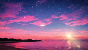 浪漫大海黄昏