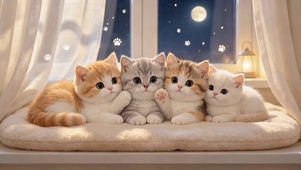 窗边小猫猫