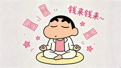 蜡笔小新吸金招财冥想