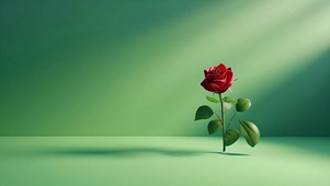 红色热烈玫瑰护眼