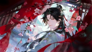 古风花下阳光少年