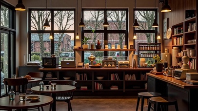 【雨景】安静的咖啡馆