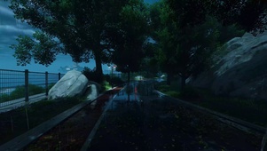 雨天城市风景