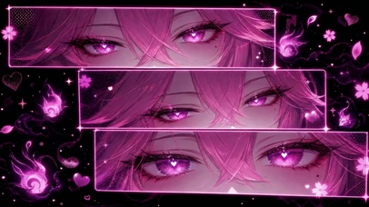 八重神子唯美眼眸