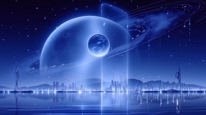 星空，夜景，星球银河