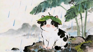 蕉下避雨小牛
