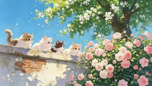 花墙猫趣