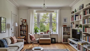 【雨景】书架客厅