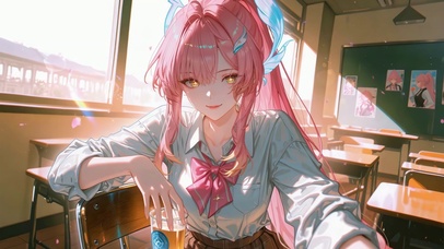 午后教室粉发少女爱弥斯