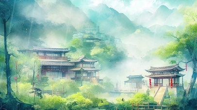 清新绿色ai壁纸