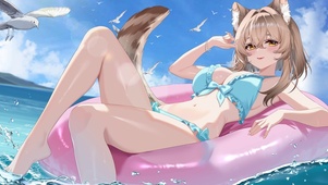 泳装猫娘