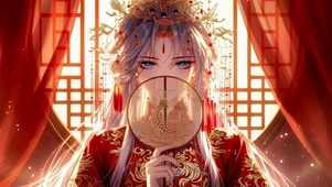 古风红妆出嫁新娘