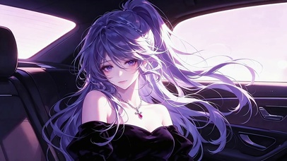 车里赴约的少女