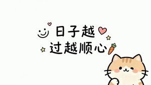 日子越过越顺心