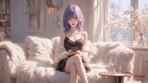 优雅长腿美女