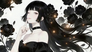 黑色系美少女