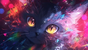 酷炫小黑猫