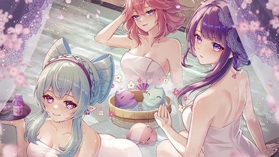 温泉时刻（画师：改原ユノ）