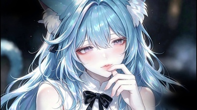 思绪中的猫耳少女