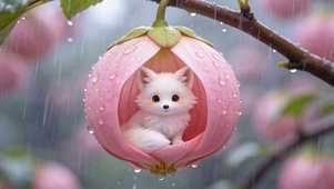 雨天萌宠