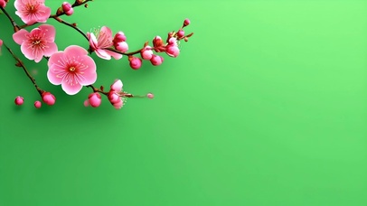 小清新简约花朵