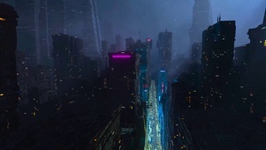 科幻城市夜景
