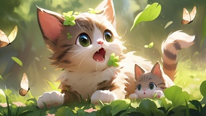 猫妈妈和小猫