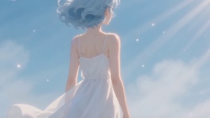 水母 海盐蓝 清纯女孩
