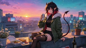 都市天台恶魔少女