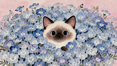 鲜花猫咪
