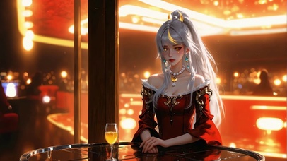 晚宴佳人-兹白