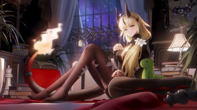 明日方舟-苇草黑丝