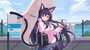 雨天车站猫娘