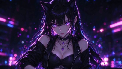 4K紫瞳少女