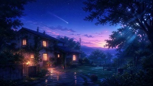 乡村夜景