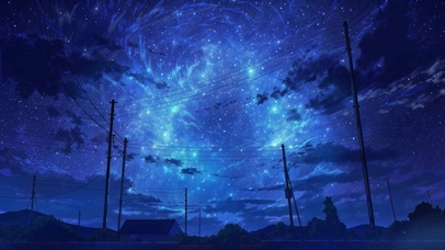 夜晚的星空