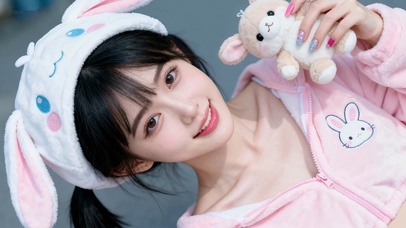 粉色兔兔少女