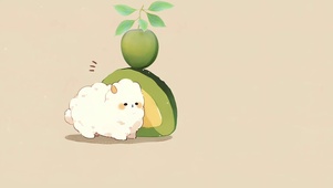 小猫推苹果