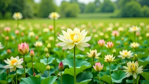 绿色治愈荷花