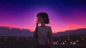 抽烟女孩