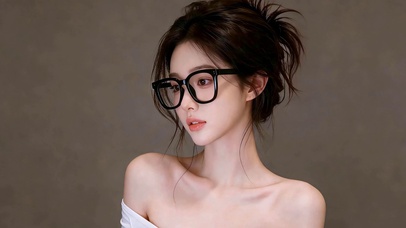 黑框高知气质少女