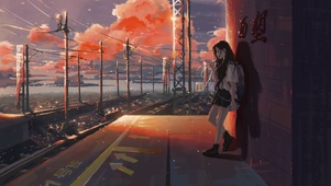 黄昏的站台