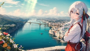 银发美少女