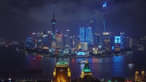 城市的夜晚夜景上海