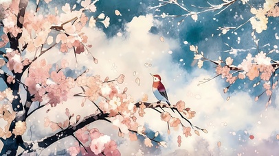 清新壁纸唯美插画